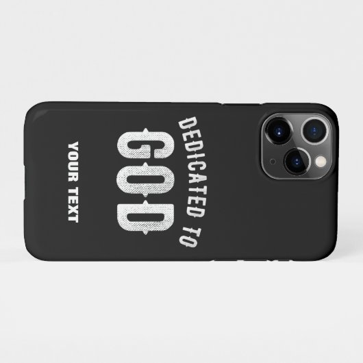 BESTIMMT AUF GOTT KUNSTBAR COOL WEISS TEXT iPhone HÜLLE (Rückseite (Horizontal))