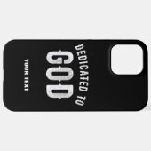 BESTIMMT AUF GOTT KUNSTBAR COOL WEISS TEXT iPhone HÜLLE (Hinten horizontal)