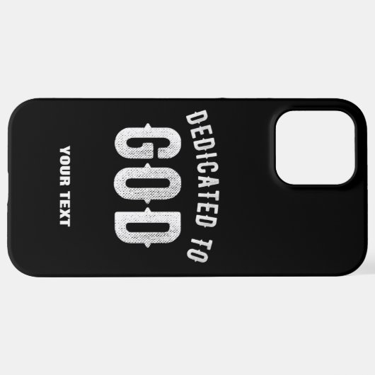 BESTIMMT AUF GOTT KUNSTBAR COOL WEISS TEXT iPhone HÜLLE (Hinten horizontal)