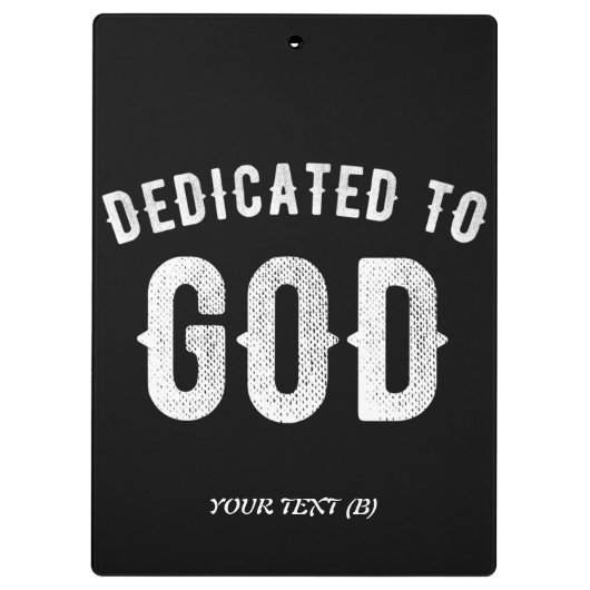 BESTIMMT AUF GOTT KUNSTBAR COOL WEISS TEXT KLEMMBRETT (Rückseite)