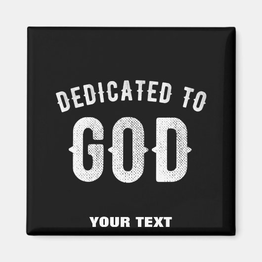 BESTIMMT AUF GOTT KUNSTBAR COOL WEISS TEXT MAGNET (Vorne)