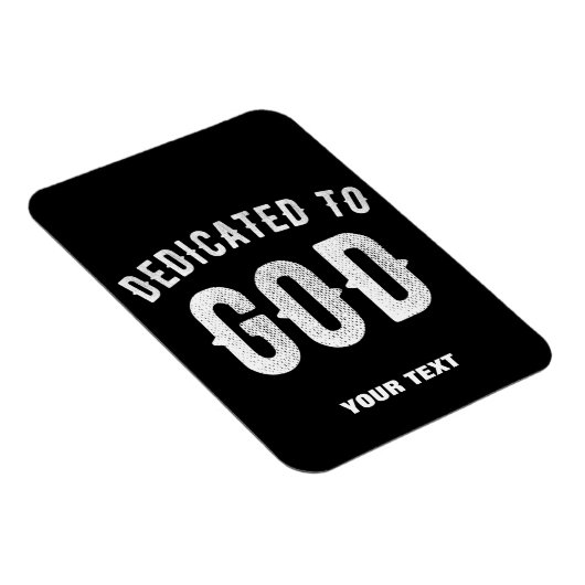 BESTIMMT AUF GOTT KUNSTBAR COOL WEISS TEXT MAGNET (Rechte Seite)