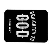 BESTIMMT AUF GOTT KUNSTBAR COOL WEISS TEXT MAGNET (Horizontal)