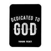 BESTIMMT AUF GOTT KUNSTBAR COOL WEISS TEXT MAGNET (Vertikal)