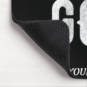 BESTIMMT AUF GOTT KUNSTBAR COOL WEISS TEXT MOUSEPAD (Ecke)