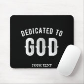 BESTIMMT AUF GOTT KUNSTBAR COOL WEISS TEXT MOUSEPAD (Mit Mouse)