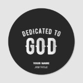 BESTIMMT AUF GOTT KUNSTBAR COOL WEISS TEXT NAMENSSCHILD (Vorderseite)