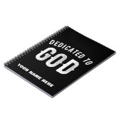 BESTIMMT AUF GOTT KUNSTBAR COOL WEISS TEXT NOTIZBLOCK (Linke Seite)