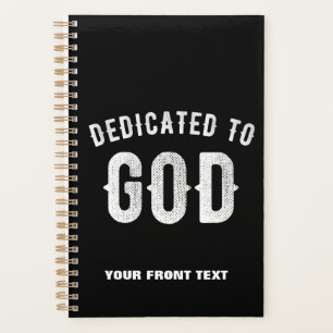 BESTIMMT AUF GOTT KUNSTBAR COOL WEISS TEXT PLANER