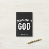 BESTIMMT AUF GOTT KUNSTBAR COOL WEISS TEXT POST-IT KLEBEZETTEL (Auf Schreibtisch)