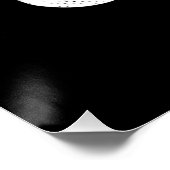 BESTIMMT AUF GOTT KUNSTBAR COOL WEISS TEXT POSTER (Ecke)