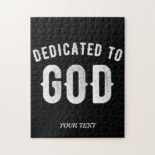 BESTIMMT AUF GOTT KUNSTBAR COOL WEISS TEXT PUZZLE (Vertikal)