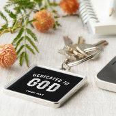 BESTIMMT AUF GOTT KUNSTBAR COOL WEISS TEXT SCHLÜSSELANHÄNGER (Seite)