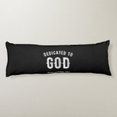 BESTIMMT AUF GOTT KUNSTBAR COOL WEISS TEXT SEITENSCHLÄFERKISSEN (Rückseite)