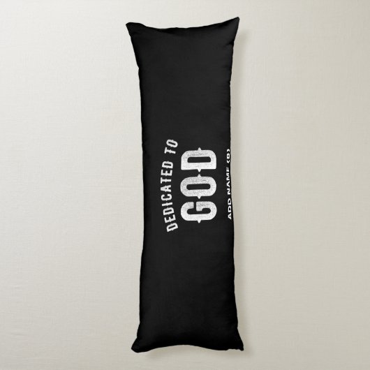 BESTIMMT AUF GOTT KUNSTBAR COOL WEISS TEXT SEITENSCHLÄFERKISSEN (Rückseite (Vertikal))