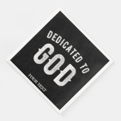 BESTIMMT AUF GOTT KUNSTBAR COOL WEISS TEXT SERVIETTE (Ecke)