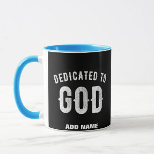 BESTIMMT AUF GOTT KUNSTBAR COOL WEISS TEXT TASSE