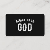 BESTIMMT AUF GOTT KUNSTBAR COOL WEISS TEXT TELEFONNUMMERKARTE (Rückseite)