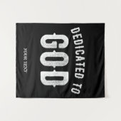 BESTIMMT AUF GOTT KUNSTBAR COOL WEISS TEXT WANDTEPPICH (Vorderseite (Horizontal))