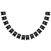 BESTIMMT AUF GOTT KUNSTBAR COOL WEISS TEXT WIMPELKETTE (Alle)