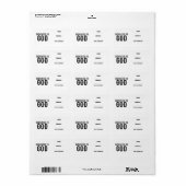 BESTIMMT AUF GOTT-KUNSTBARE COOLE SCHWARZE TEXT ADRESSAUFKLEBER (Vorne)