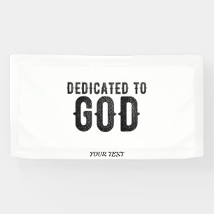BESTIMMT AUF GOTT-KUNSTBARE COOLE SCHWARZE TEXT BANNER