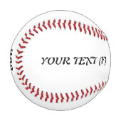 BESTIMMT AUF GOTT-KUNSTBARE COOLE SCHWARZE TEXT BASEBALL (Vorderseite Links)