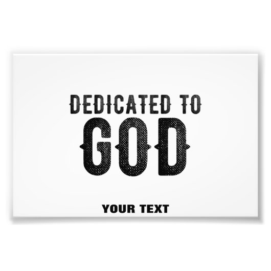 BESTIMMT AUF GOTT-KUNSTBARE COOLE SCHWARZE TEXT FOTODRUCK (Vorne)