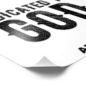 BESTIMMT AUF GOTT-KUNSTBARE COOLE SCHWARZE TEXT FOTODRUCK (Ecke)