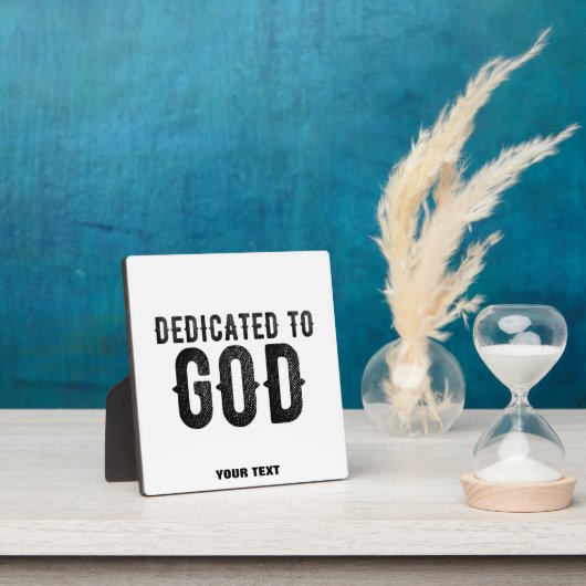 BESTIMMT AUF GOTT-KUNSTBARE COOLE SCHWARZE TEXT FOTOPLATTE (InSitu)