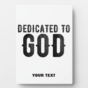 BESTIMMT AUF GOTT-KUNSTBARE COOLE SCHWARZE TEXT FOTOPLATTE