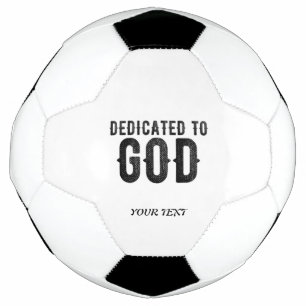 BESTIMMT AUF GOTT-KUNSTBARE COOLE SCHWARZE TEXT FUßBALL