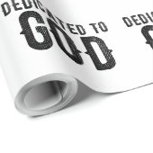BESTIMMT AUF GOTT-KUNSTBARE COOLE SCHWARZE TEXT GESCHENKPAPIER (Rolleneckpunkt)