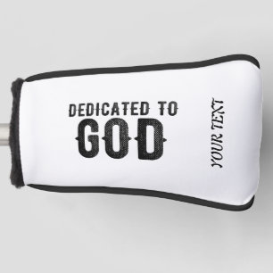 BESTIMMT AUF GOTT-KUNSTBARE COOLE SCHWARZE TEXT GOLF HEADCOVER