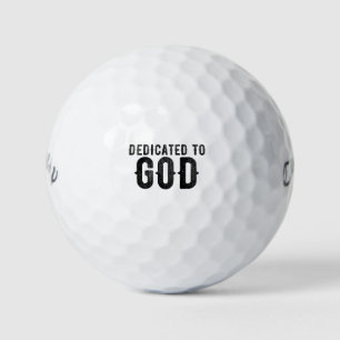 BESTIMMT AUF GOTT-KUNSTBARE COOLE SCHWARZE TEXT GOLFBALL