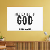 BESTIMMT AUF GOTT-KUNSTBARE COOLE SCHWARZE TEXT LEINWANDDRUCK (Insitu (Wohnzimmer))