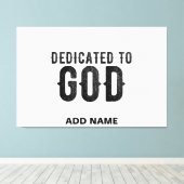 BESTIMMT AUF GOTT-KUNSTBARE COOLE SCHWARZE TEXT LEINWANDDRUCK (Insitu (Holzboden))
