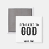 BESTIMMT AUF GOTT-KUNSTBARE COOLE SCHWARZE TEXT MAGNET (Vorderseite/Rückseite)