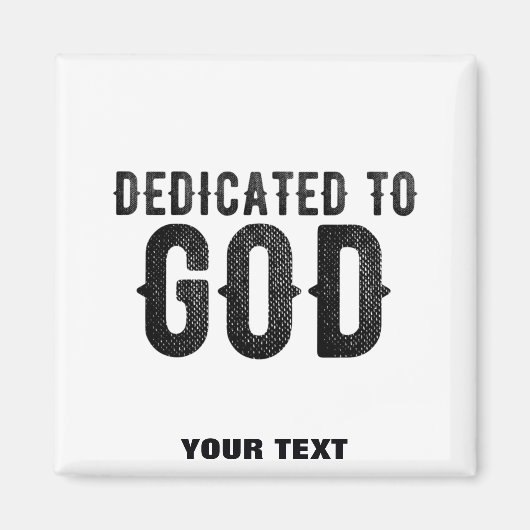 BESTIMMT AUF GOTT-KUNSTBARE COOLE SCHWARZE TEXT MAGNET (Vorne)