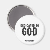 BESTIMMT AUF GOTT-KUNSTBARE COOLE SCHWARZE TEXT MAGNET (Vorderseite/Rückseite)