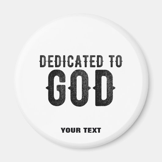 BESTIMMT AUF GOTT-KUNSTBARE COOLE SCHWARZE TEXT MAGNET (Vorne)