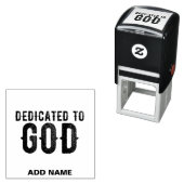 BESTIMMT AUF GOTT-KUNSTBARE COOLE SCHWARZE TEXT PERMASTEMPEL (Beispiel)