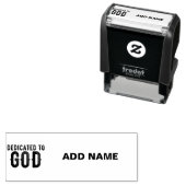 BESTIMMT AUF GOTT-KUNSTBARE COOLE SCHWARZE TEXT PERMASTEMPEL (Beispiel)