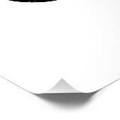 BESTIMMT AUF GOTT-KUNSTBARE COOLE SCHWARZE TEXT POSTER (Ecke)