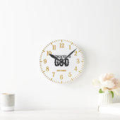BESTIMMT AUF GOTT-KUNSTBARE COOLE SCHWARZE TEXT RUNDE WANDUHR (Zuhause)