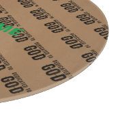 BESTIMMT AUF GOTT-KUNSTBARE COOLE SCHWARZE TEXT SCHNEIDEBRETT (Ecke)