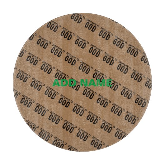 BESTIMMT AUF GOTT-KUNSTBARE COOLE SCHWARZE TEXT SCHNEIDEBRETT (Vorderseite)