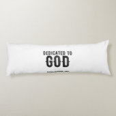 BESTIMMT AUF GOTT-KUNSTBARE COOLE SCHWARZE TEXT SEITENSCHLÄFERKISSEN (Rückseite)