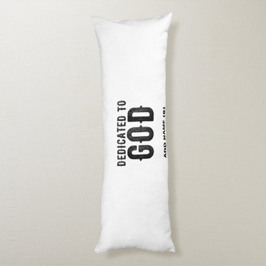 BESTIMMT AUF GOTT-KUNSTBARE COOLE SCHWARZE TEXT SEITENSCHLÄFERKISSEN (Rückseite (Vertikal))