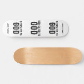 BESTIMMT AUF GOTT-KUNSTBARE COOLE SCHWARZE TEXT SKATEBOARD (Horizontal)